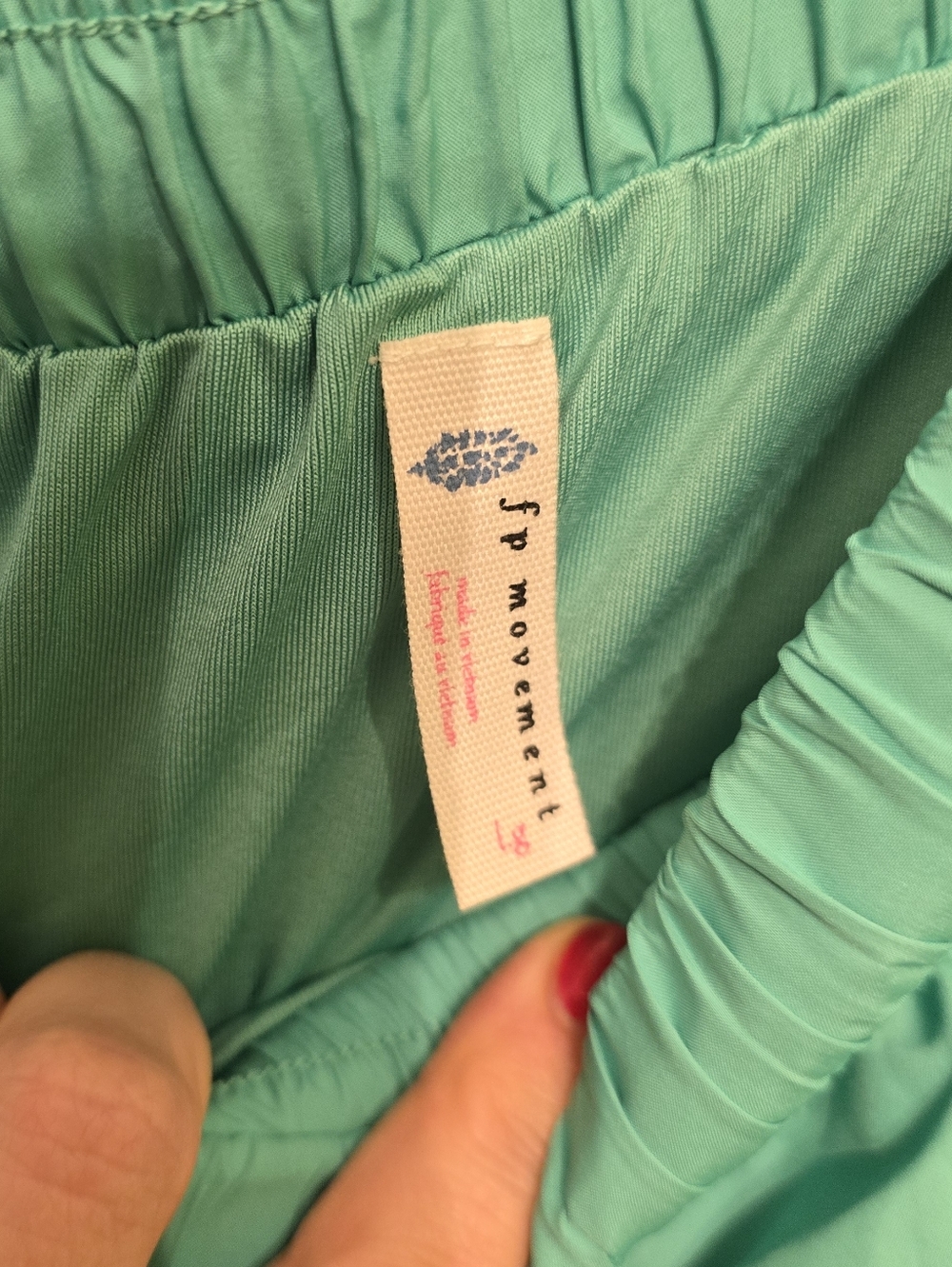 Free People Movement "Get Your Flirt On" Shorts in a Seafoam Size Large - Picture 5 of 6